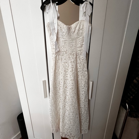 Jonathan Simkhai Lace Bustier Midi Dress Size 6 - Picture 13 of 15